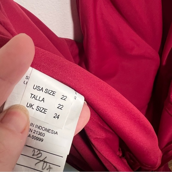 Mori Lee Bridesmaid Dress 21667 Claret Red 22W - Picture 11 of 15